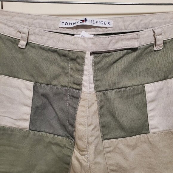 RARE Vintage 2000 Tommy Hilfiger Pants Rare Wide Leg Patchwork Panels - Picture 5 of 16